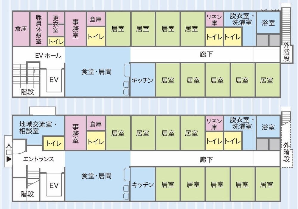 グループホームつどい高麗川 間取図