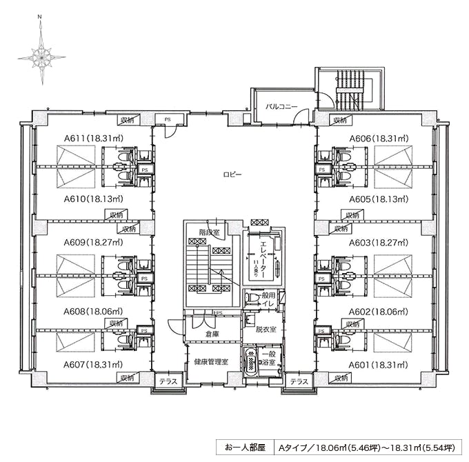 アルファリビング岡山西川緑道公園 間取図