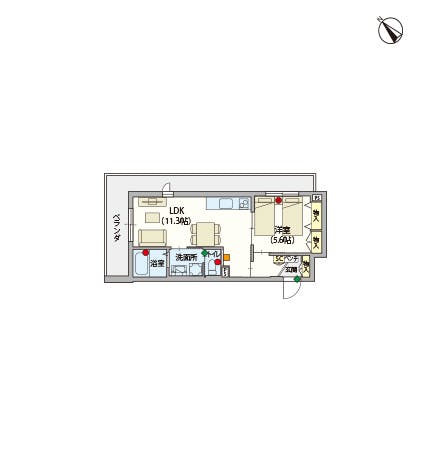 ヘーベルVillage上大岡 間取図
