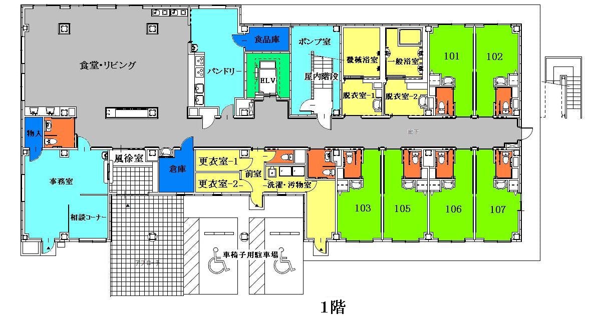 プラチナ・シニアホーム東大和 間取図