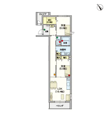 ヘーベルVillageおおたかの森 間取図