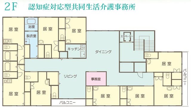 グループホームユーカリ新松戸弐番館 間取図