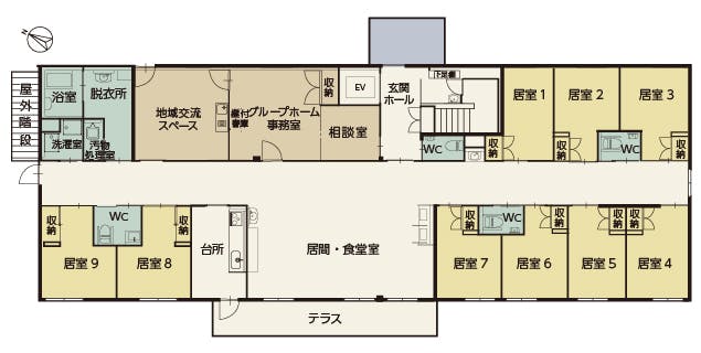 ツクイさいたま岩槻グループホーム 間取図